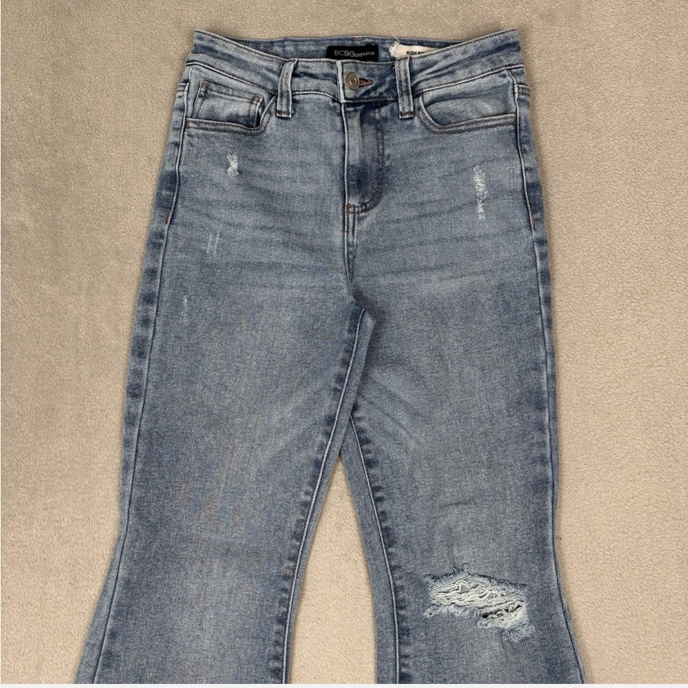 BCBGeneration High Rise Flare Jeans - Picture 2 of 7